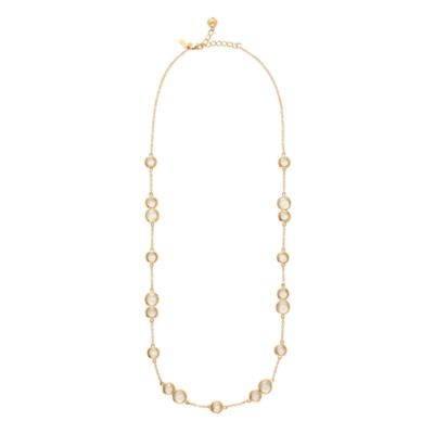 crystal confetti long necklace