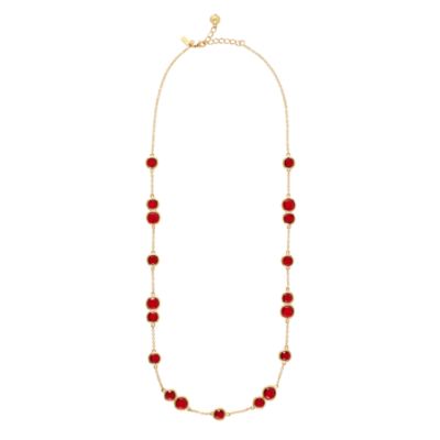 crystal confetti long necklace