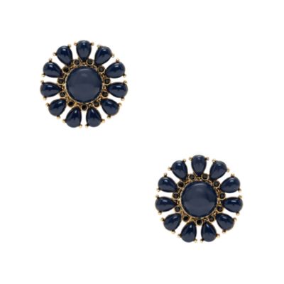 glossy garden clip earrings