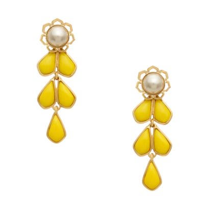 sweet zinnia chandelier earrings