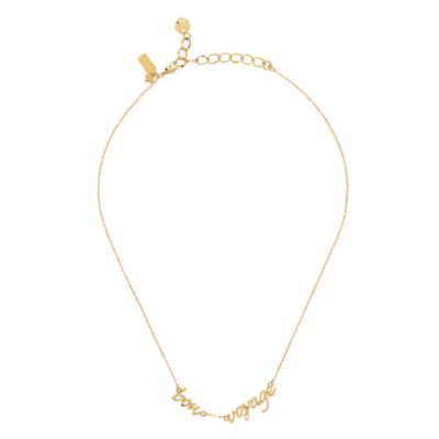 say yes ''bon voyage'' necklace