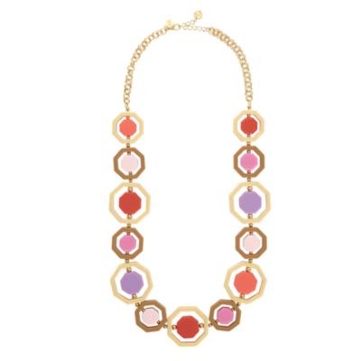 octagonal long necklace