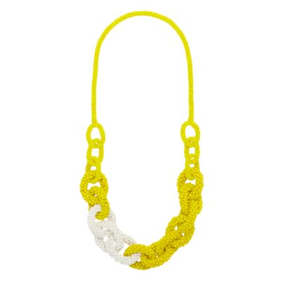 hand in hand beaded links necklace