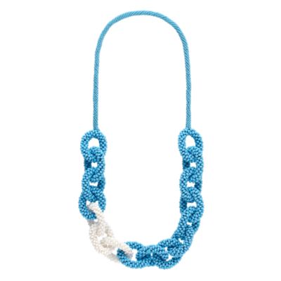 hand in hand beaded links necklace