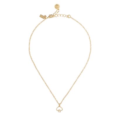 open spade pendant necklace