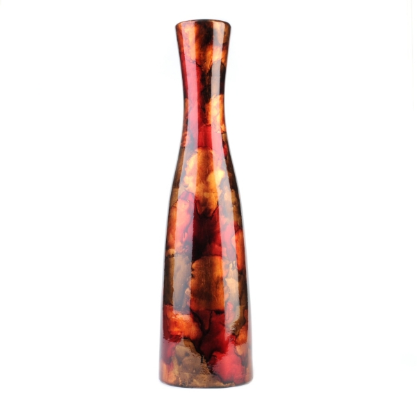 Red Foil Finish Floor Vase Kirklands