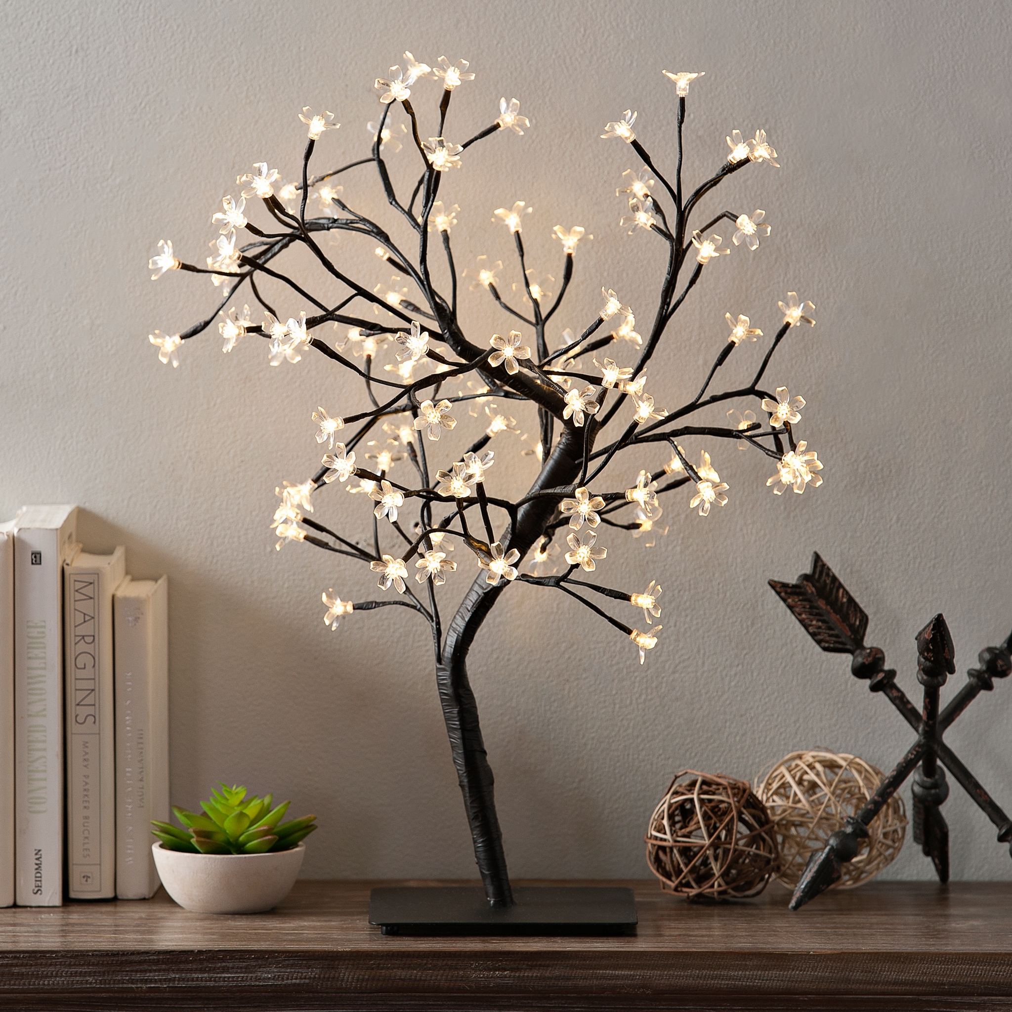 PreLit White Cherry Blossom Tree Kirklands