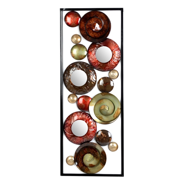  Spirals with Mirrors Wall Art
