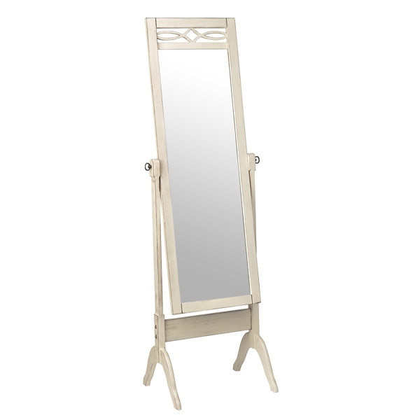 Antique White Cheval Floor Mirror Kirklands