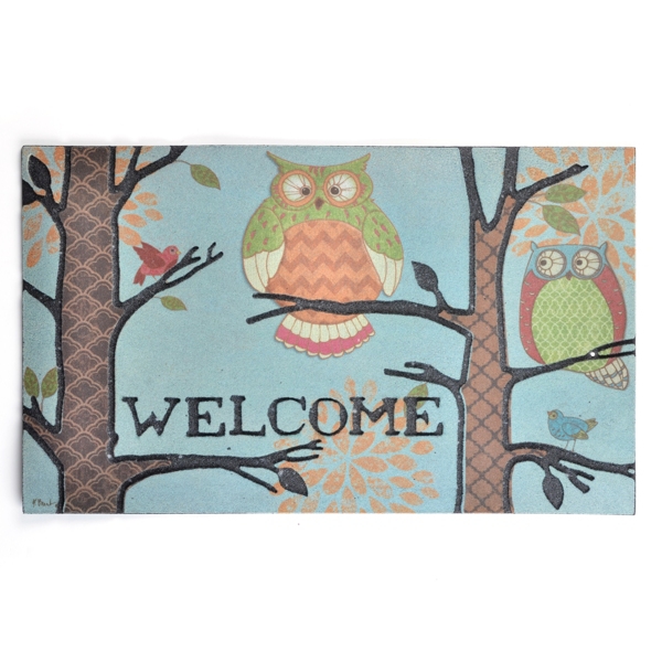  Rubber Owl Welcome Doormat