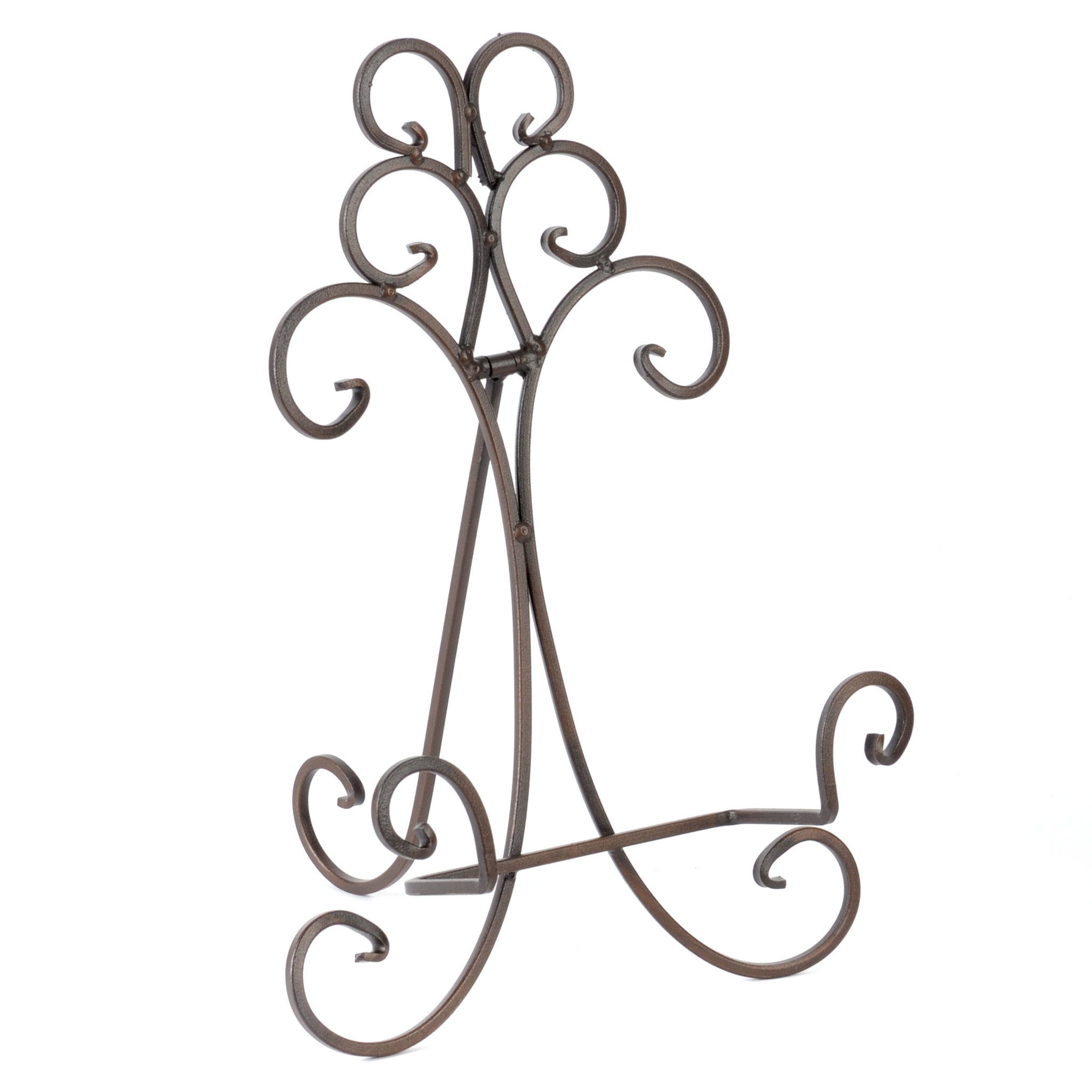 Rusty Bronze Scroll Easel Kirklands