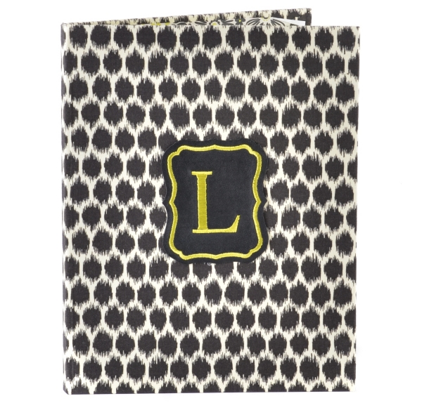  Black Monogram L Notebook