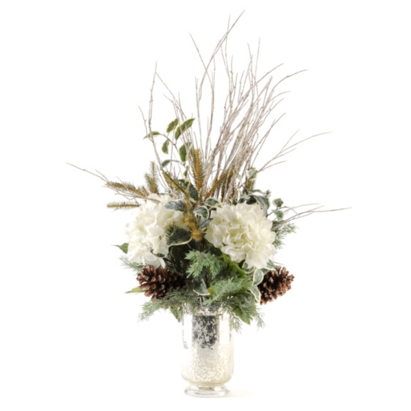  Christmas Snowy Branch Floral Arrangement