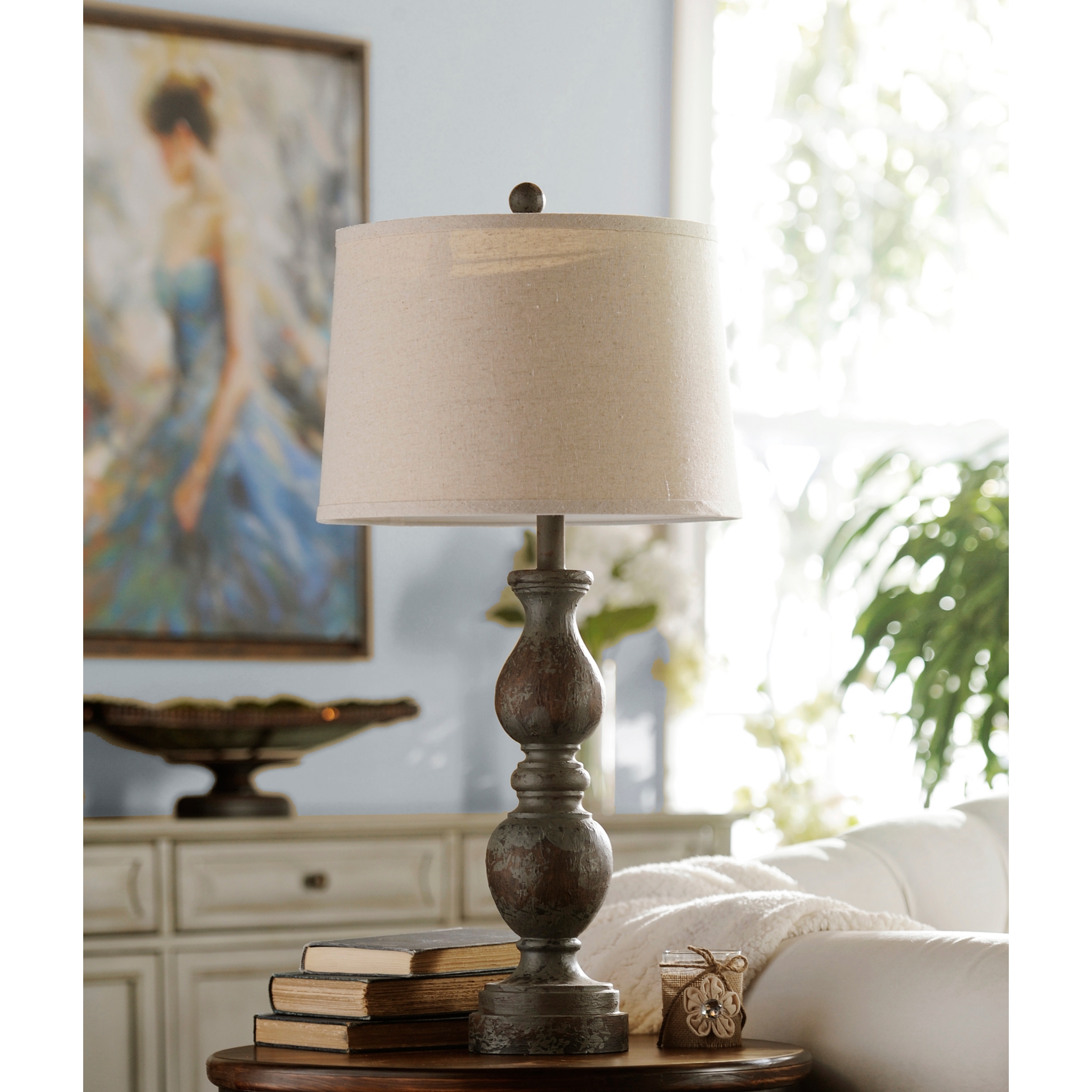 Vintage Blue Table Lamp Kirklands