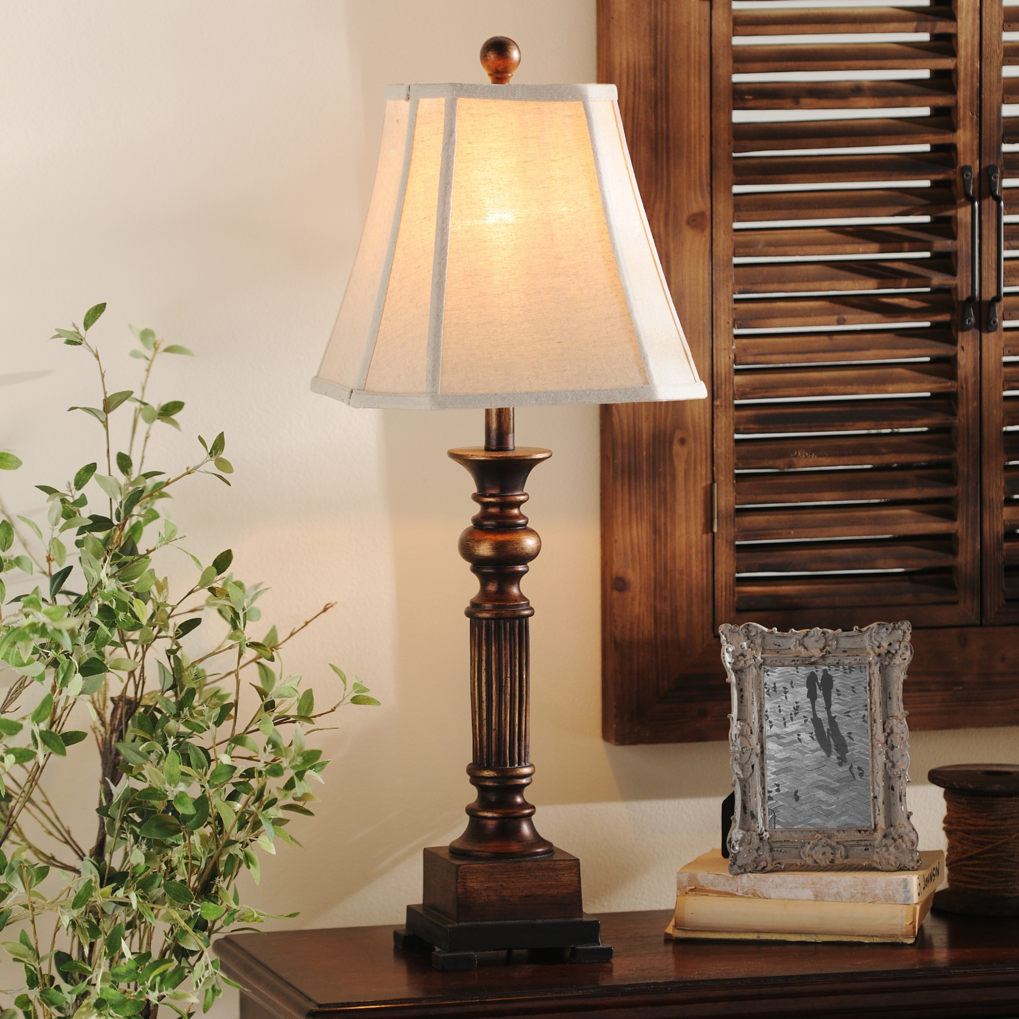 Bronze Resin Richard Table Lamp Kirklands
