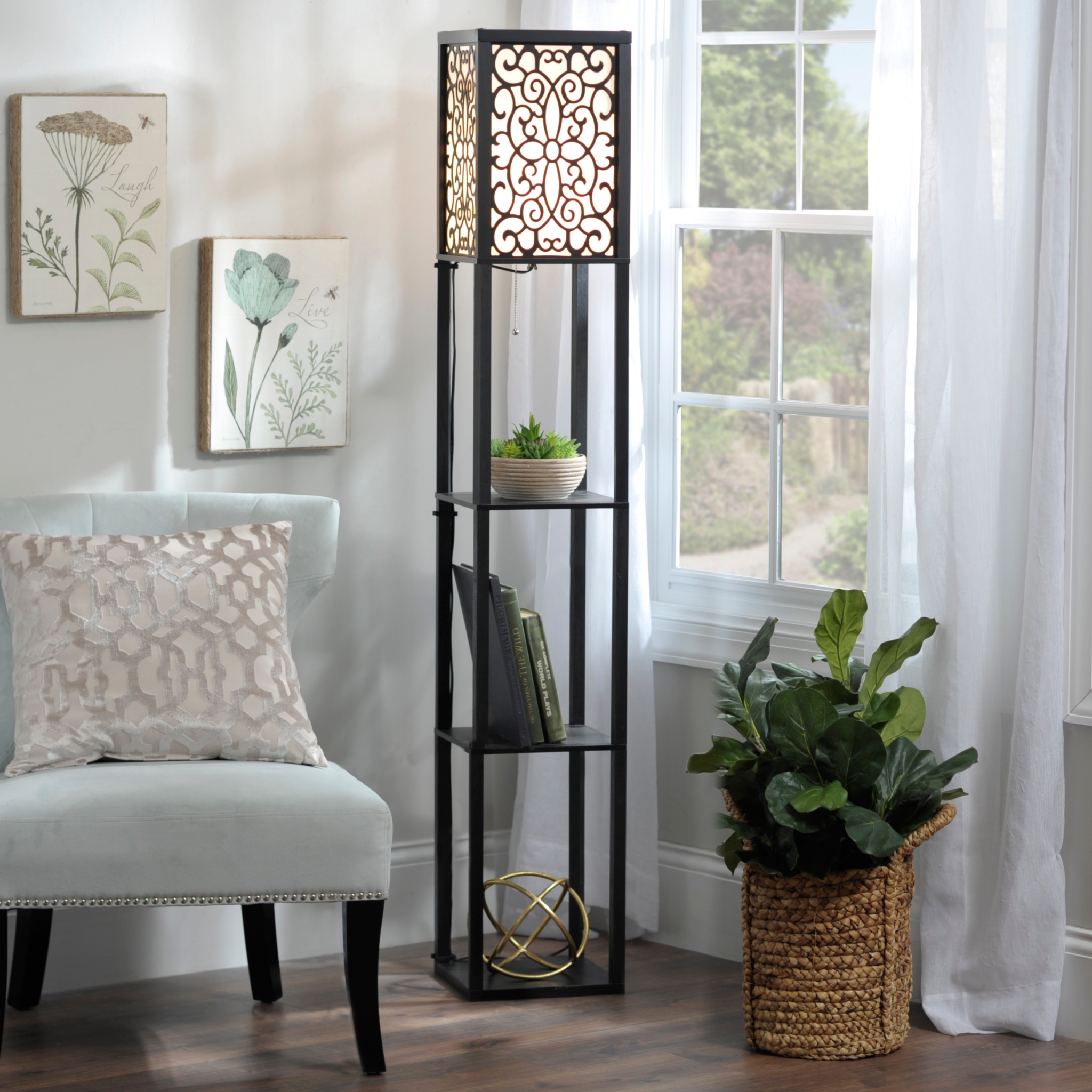 Wallace Shelf Floor Lamp | Kirklands