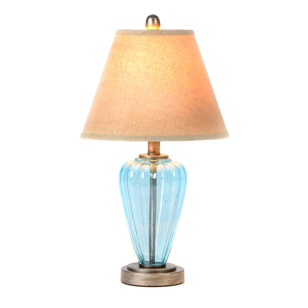  Blue Glass Vero Table Lamp