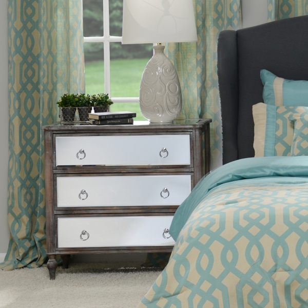 Mirrored 3Drawer Chest Kirklands