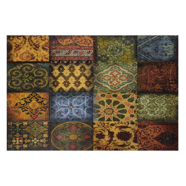  Global Patchwork Canvas Art Print
