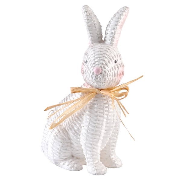 Wicker Easter Bunny Statue Kirklands