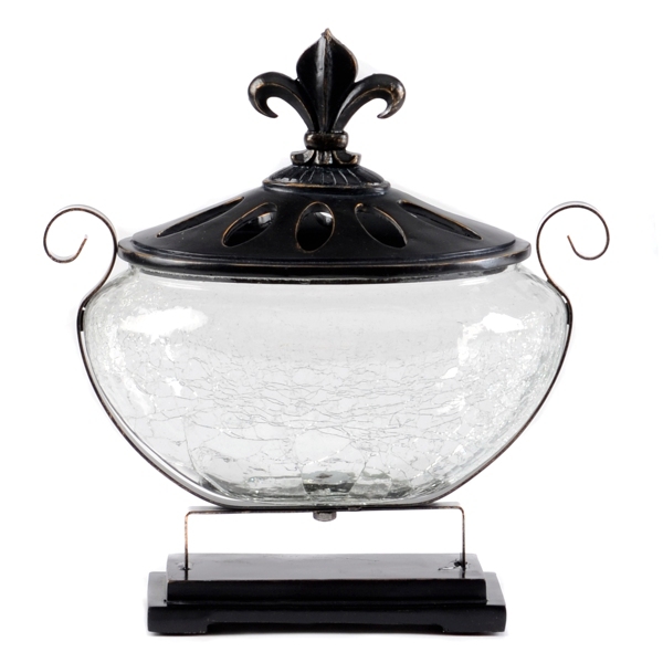  Fleur-de-Lis Potpourri Jar