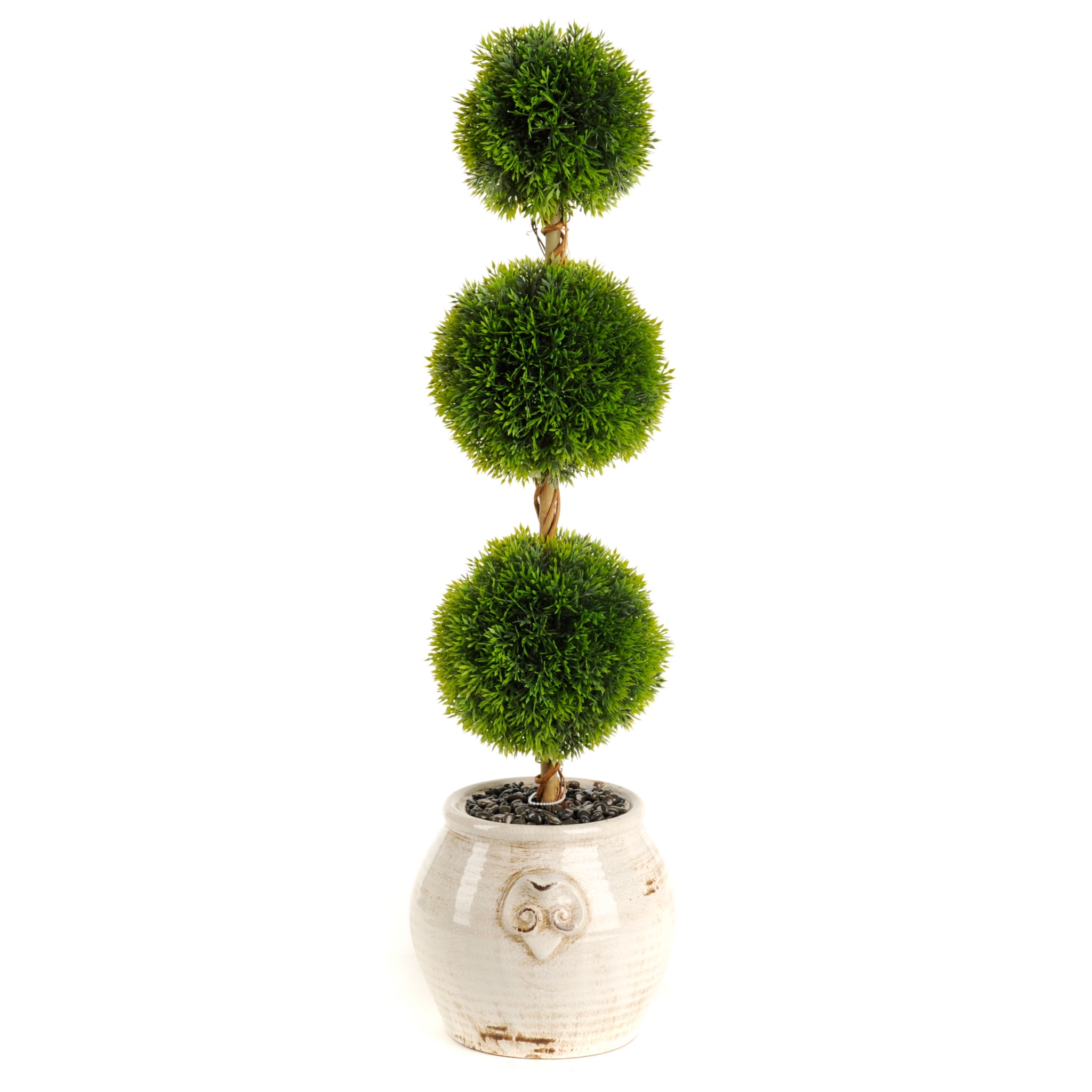 Cedar Triple Ball Topiary, 28 in. Kirklands