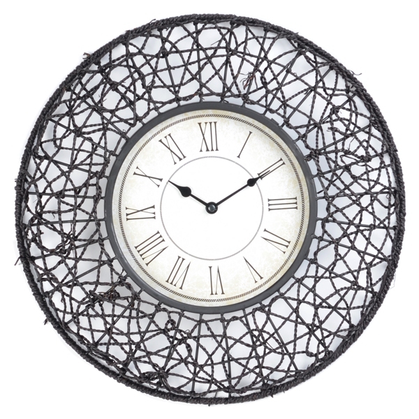  Cocoa Rattan Clock
