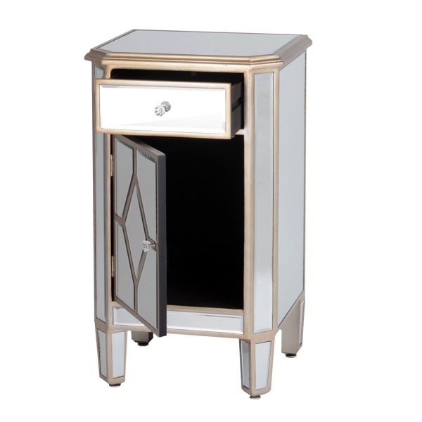 Manhattan Mirrored Nightstand Kirklands