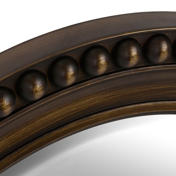 Bronze Oval Wall Mirror, 21x31 Kirklands