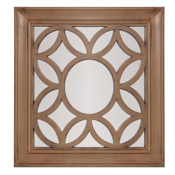 Circles Geometric Wall Mirror, 30x30 Kirklands