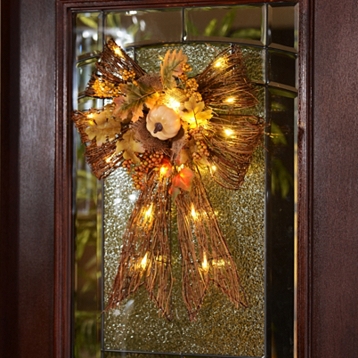 Pre-Lit Natural Grapevine Bow at Kirkland's