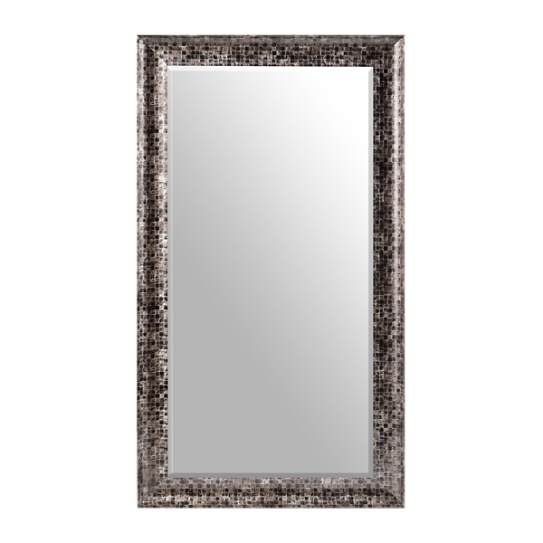 Black Mosaic Framed Mirror, 32x56 in. Kirklands