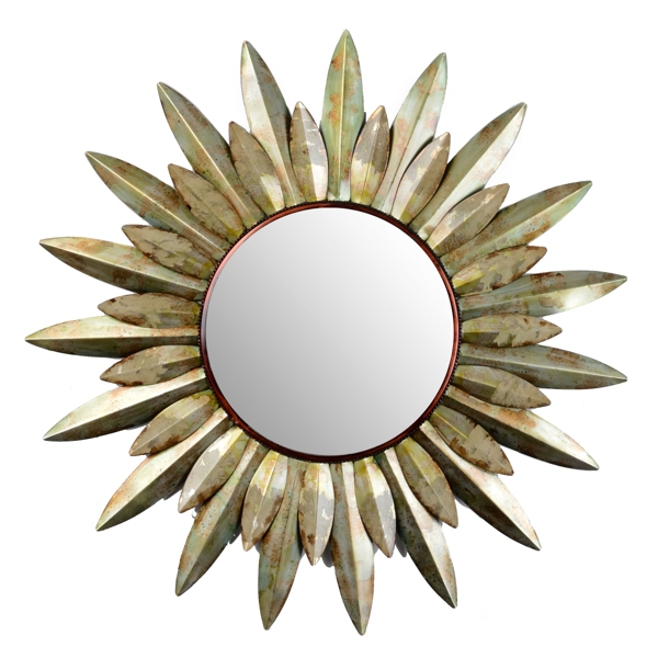 Sunburst Flower Wall Mirror, 38 in. Kirklands