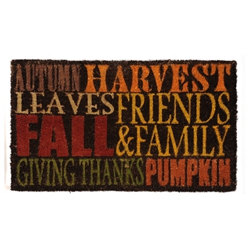 Autumn Harvest Typography Doormat at Kirkland's