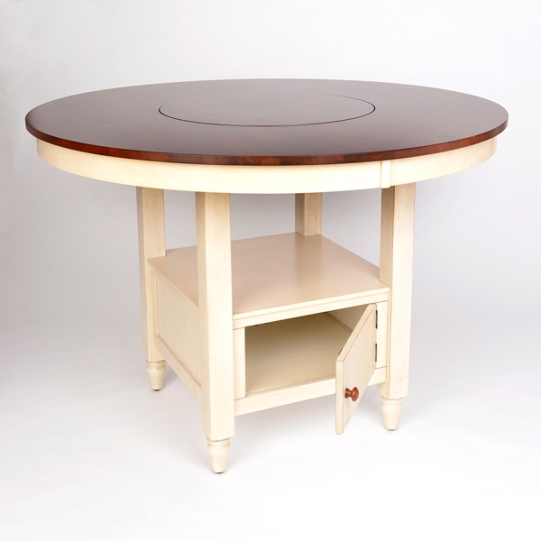 British Isle Ivory Round Gathering Table Kirklands