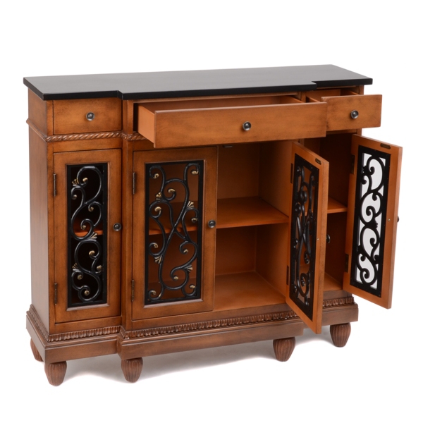 Prescott Mahogany Open Scroll Kirklands