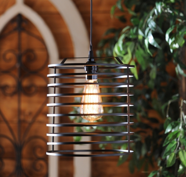 Black Open Metal Pendant Light Kirklands