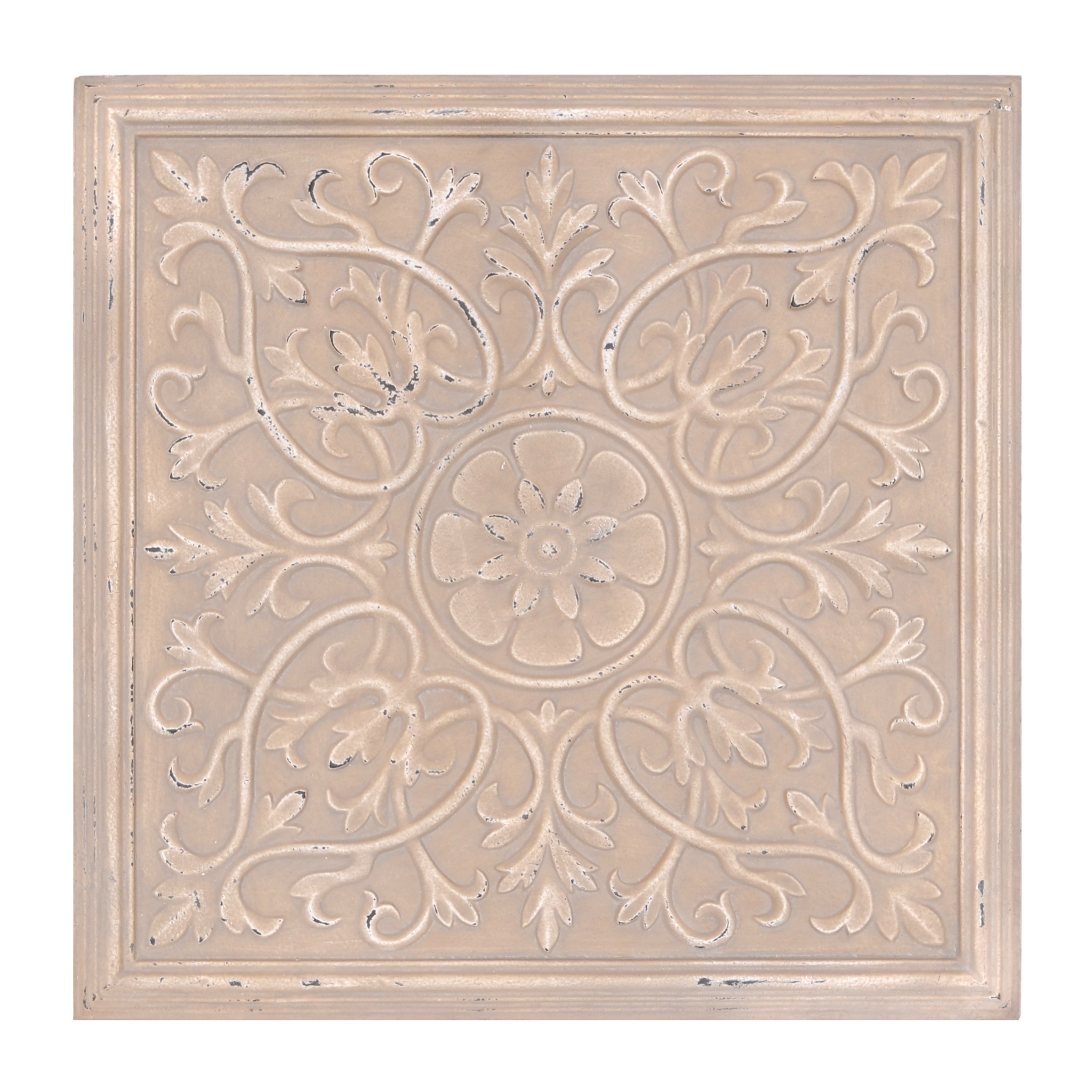Cream Medallion Tile Wall Plaque Kirklands