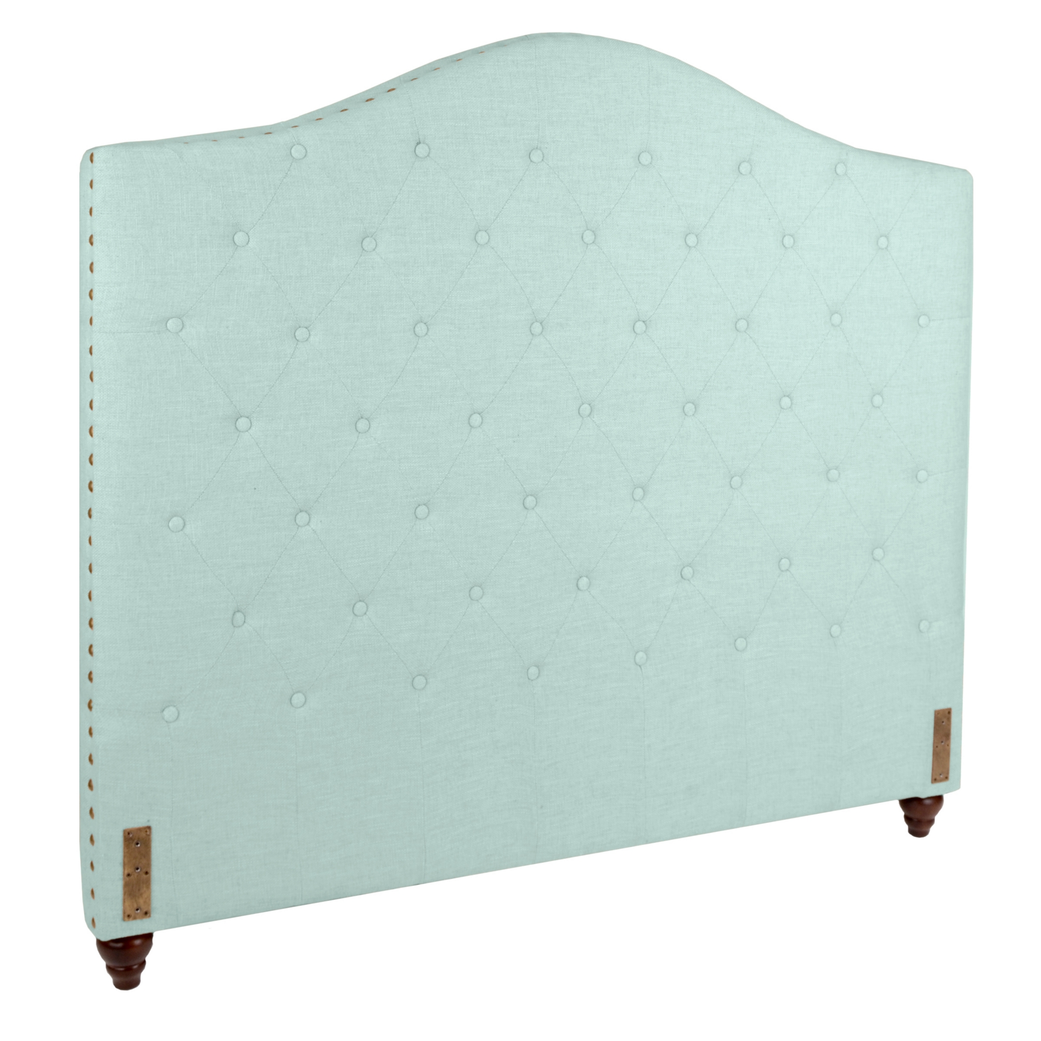 Seafoam Linen Tufted King Headboard Kirklands