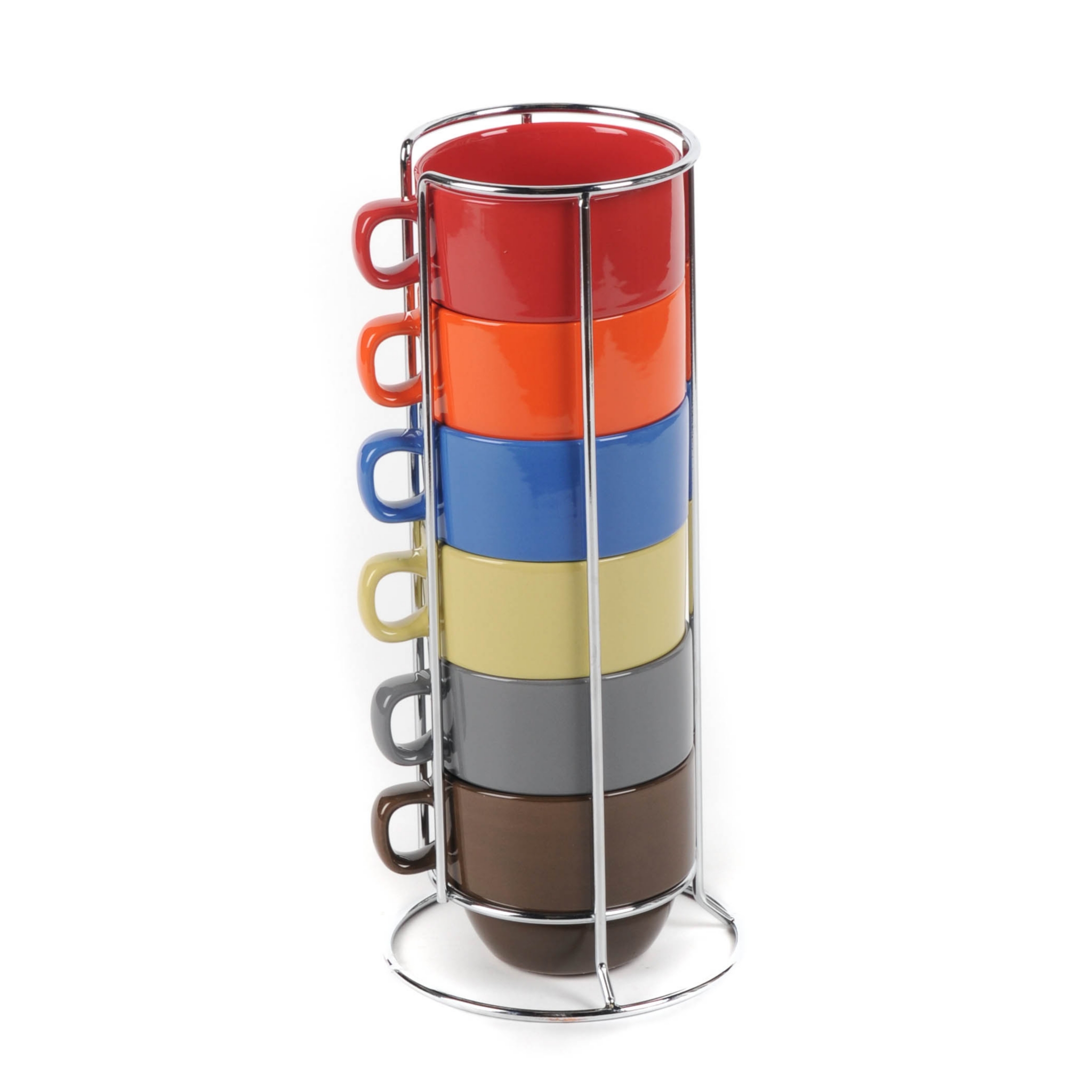 Fall Colors Mug Stack with Metal Stand Kirklands