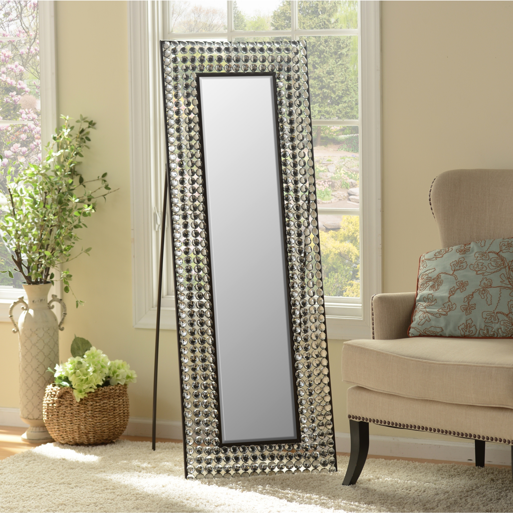 Crystal Bling Cheval Floor Mirror Kirklands