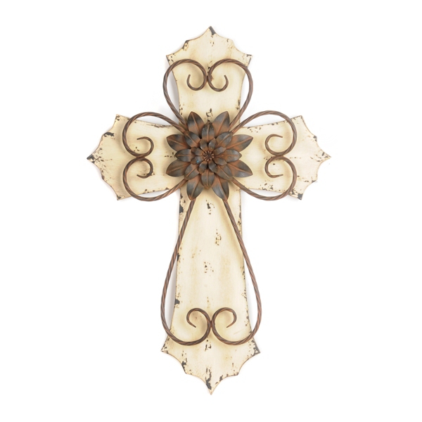 Cream Veracruz Cross Plaque