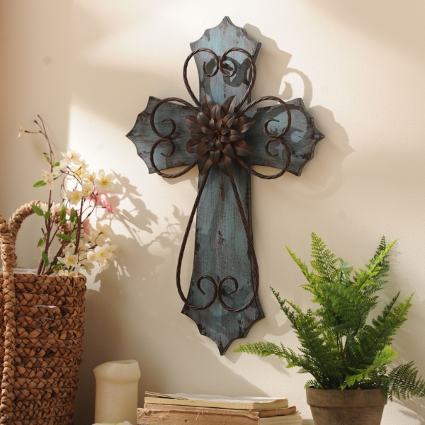Blue-Green Veracruz Cross Plaque