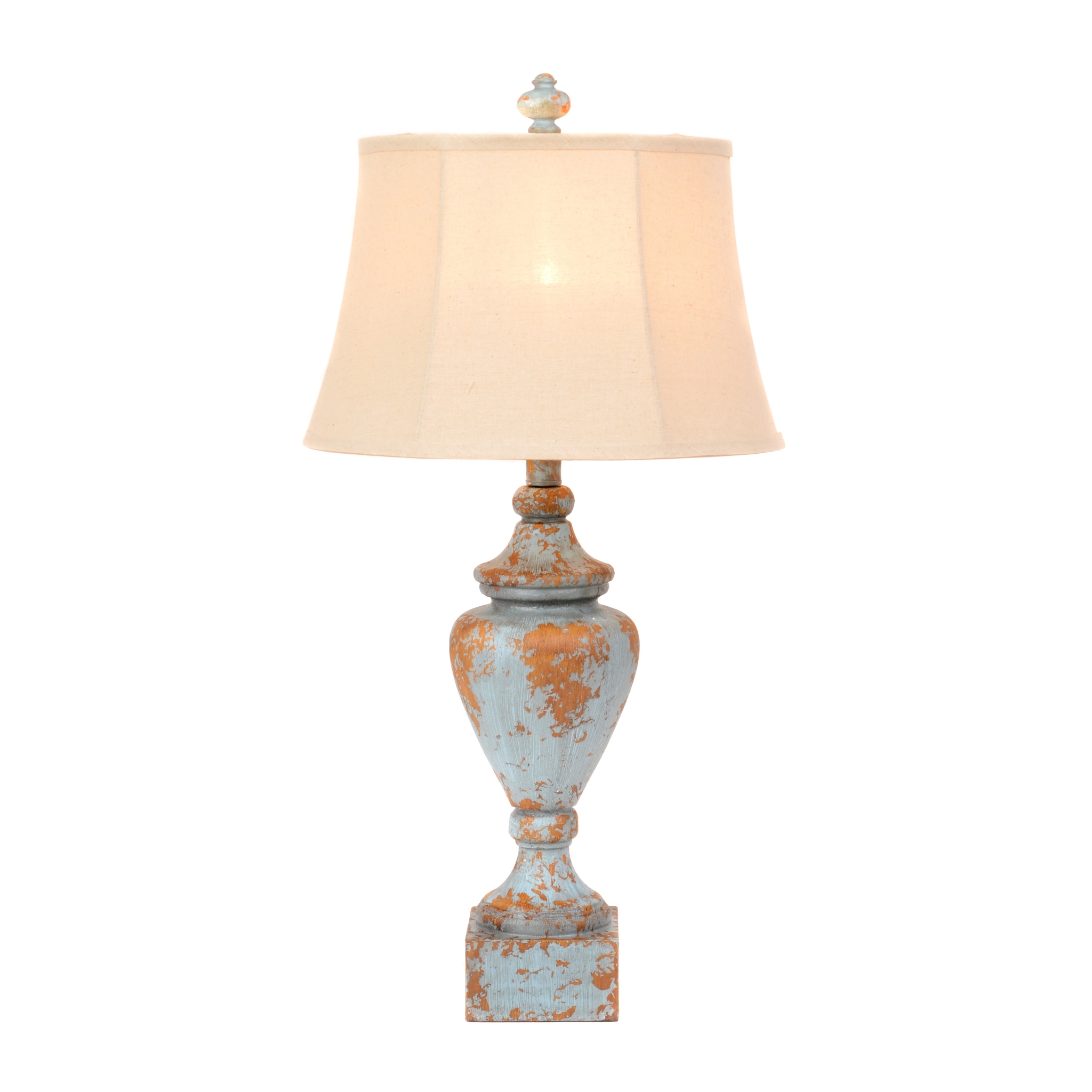 Distressed Blue Vase Table Lamp Kirklands