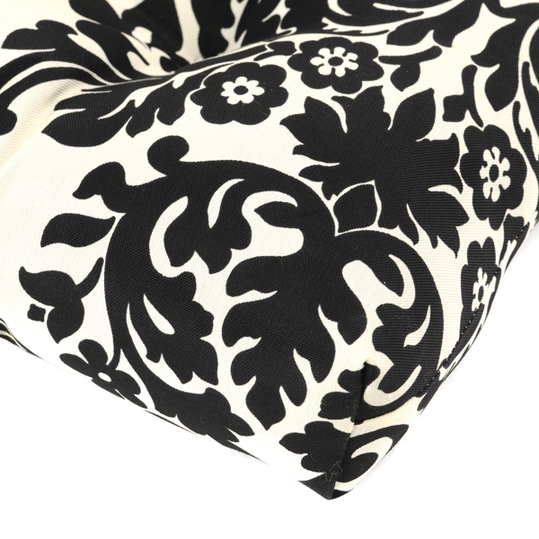 Black & White Damask Outdoor Seat Cushion Kirklands