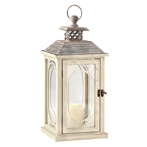 Antiqued Cream Lantern Kirklands