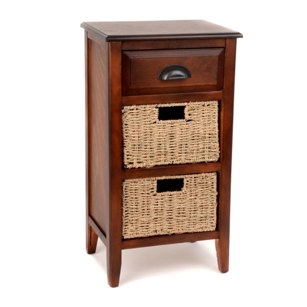 Brown 3Drawer Storage Chest Kirklands