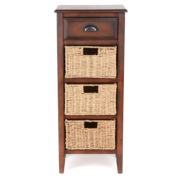 Brown 4Drawer Storage Chest Kirklands