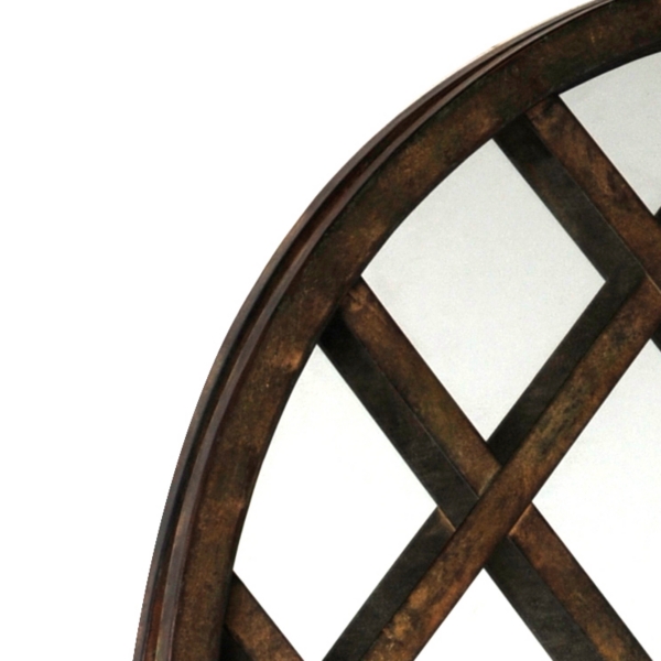 Bronze Lattice Door Mirror Kirklands
