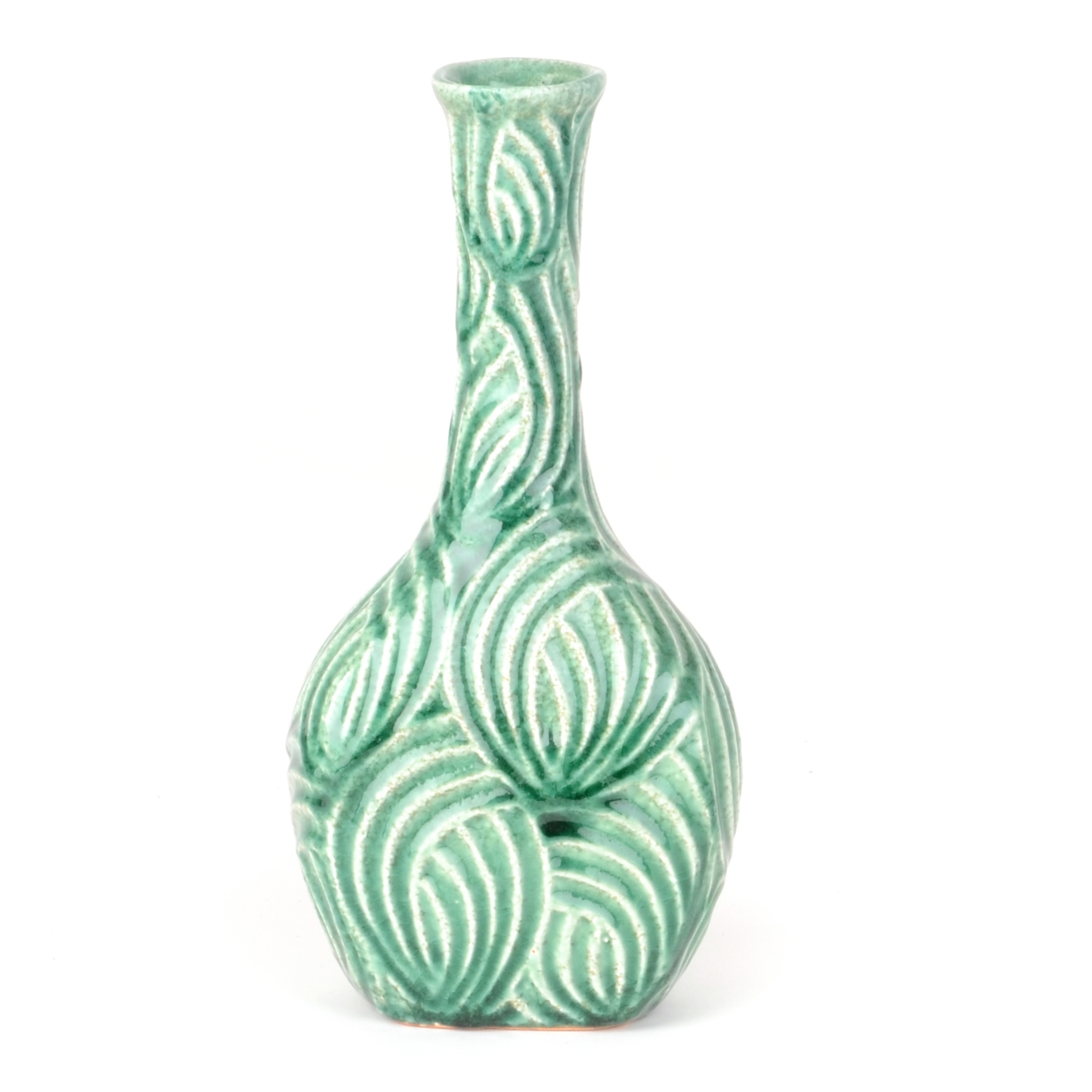 Seafoam Flow Long Neck Vase Kirklands